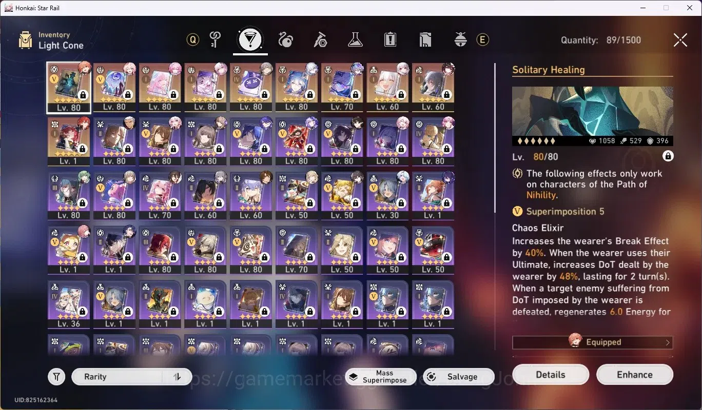 Honkai Star Rail Accounts ASIA|TL 70|16 Limit [SilverWolffLv.999,YaoGuang,Cy image 15