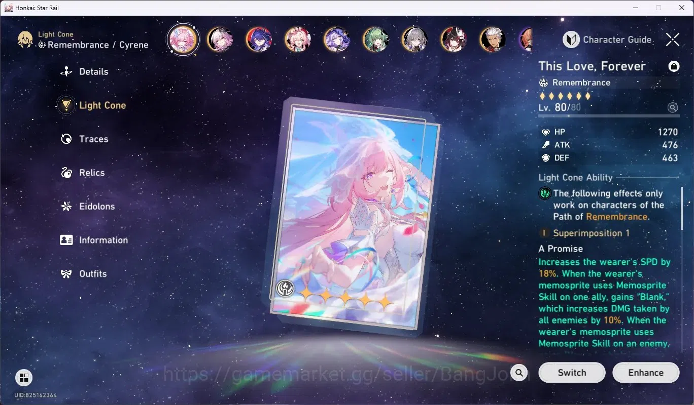 Honkai Star Rail Accounts ASIA|TL 70|16 Limit [SilverWolffLv.999,YaoGuang,Cy image 7