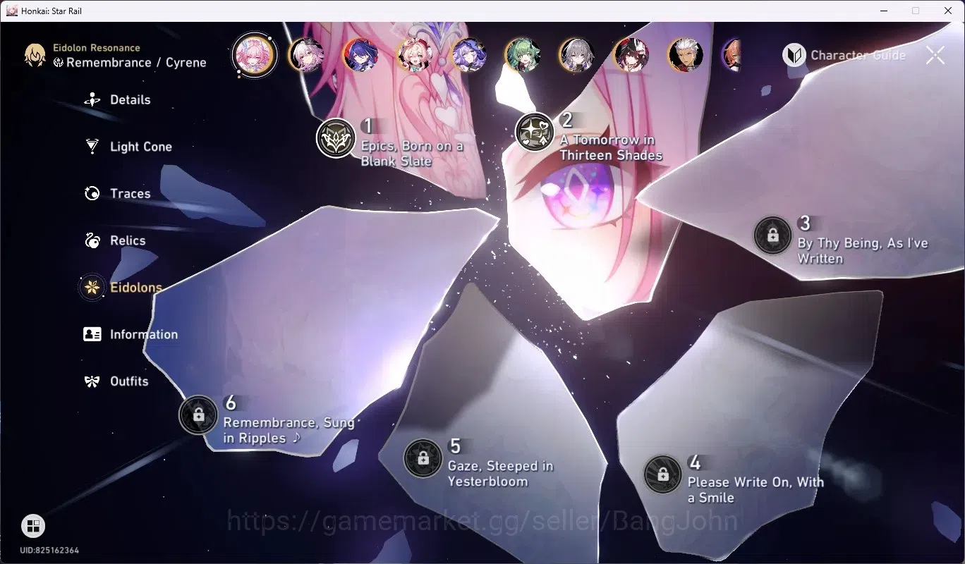 Honkai Star Rail Accounts ASIA|TL 70|16 Limit [SilverWolffLv.999,YaoGuang,Cy image 8