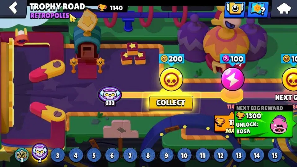 Brawl Stars Accounts 1140 Trophy|15 Brawlers 1 Max Lvl|Full Buffies Edg image 12