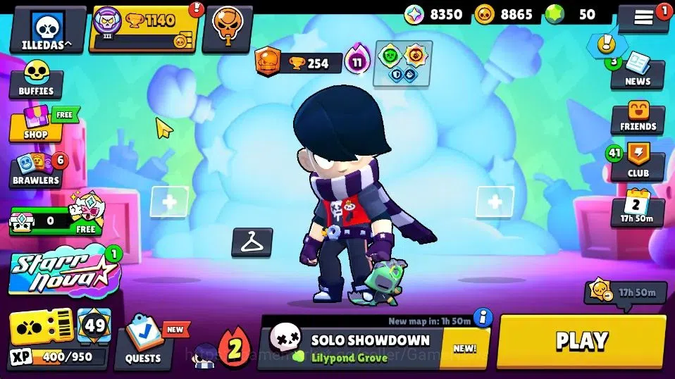 Brawl Stars Accounts 1140 Trophy|15 Brawlers 1 Max Lvl|Full Buffies Edg image 3