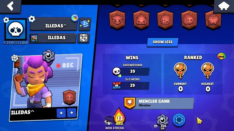 Brawl Stars Accounts 1140 Trophy|15 Brawlers 1 Max Lvl|Full Buffies Edg image 4