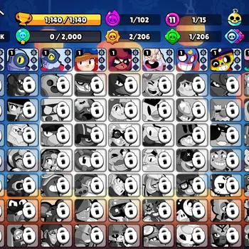 Brawl Stars Accounts 1140 Trophy|15 Brawlers 1 Max Lvl|Full Buffies Edg image 1