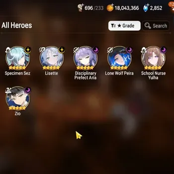Epic Seven Accounts Starter Global UnVerif|6 ML(Lisette,School Nurse Yulha,ZIO,DP Aria,Etc)+Ivana,Iseria,Landy,Etc|Poh