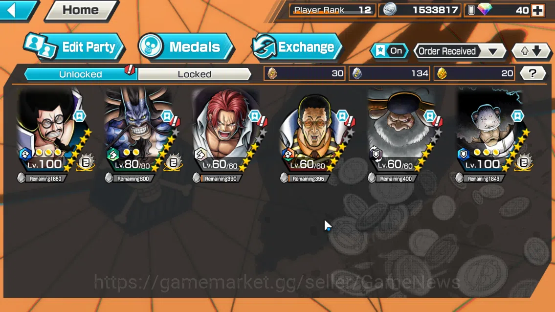 One Piece Bounty Rush Accounts Global|4EX|BMO Kaido,Devine Departure Shanks,AMSK[ image 3