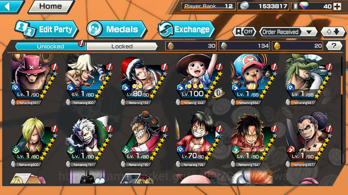 One Piece Bounty Rush Accounts Global|4EX|BMO Kaido,Devine Departure Shanks,AMSK[ image 5