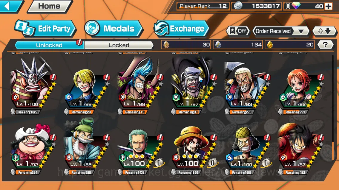 One Piece Bounty Rush Accounts Global|4EX|BMO Kaido,Devine Departure Shanks,AMSK[ image 9