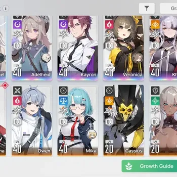 Chaos Zero Nightmare Accounts Global|Lv 41|5 SSR|Sereniel,Adelheid,VeronicaM1,Kayron,Khalipe|10