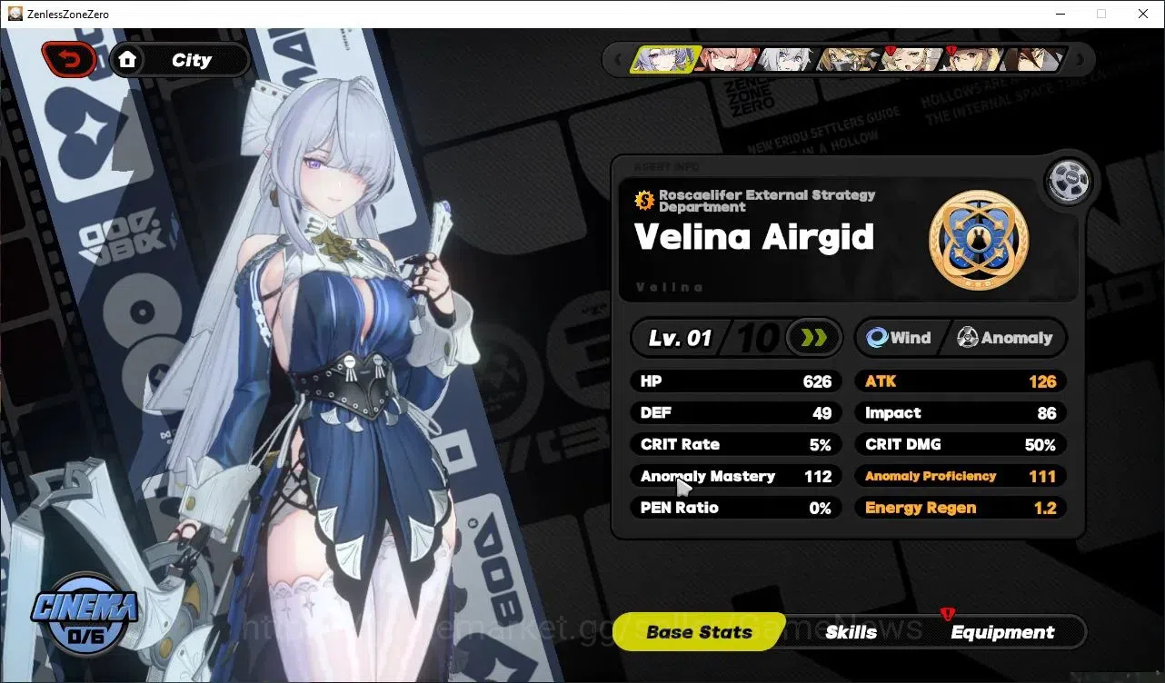 Zenless Zone Zero Accounts Starter ASIA|IK 5|S1 CH1|Starter 2 Limit (Velina Airgid+Zhao)+All UnSet|MC WISE|Rate 5
