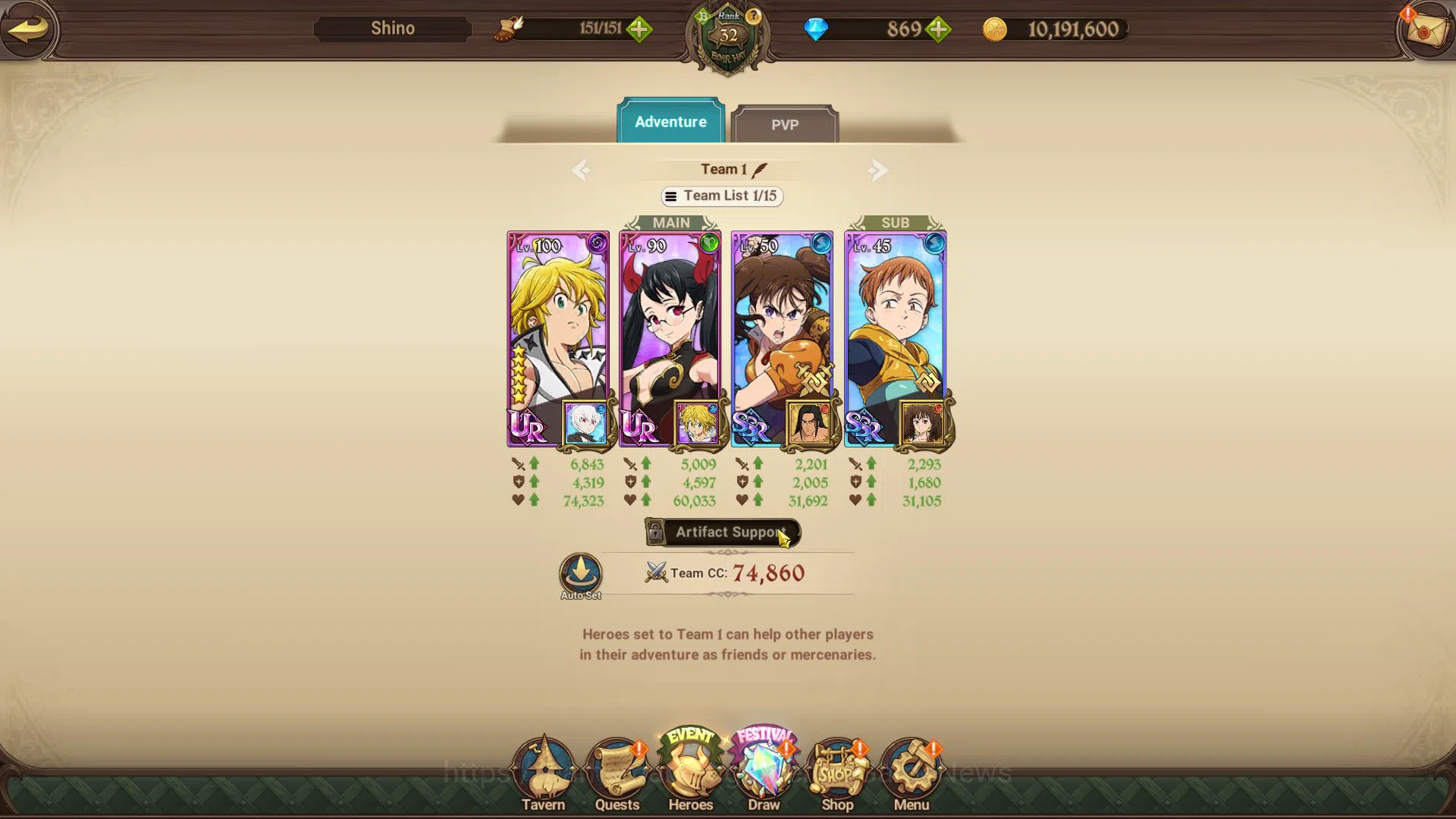 The Seven Deadly Sins: Grand Cross Accounts Global|830K CC|Starter Ch4|869 Dm|1 UR + Collab FF image 5