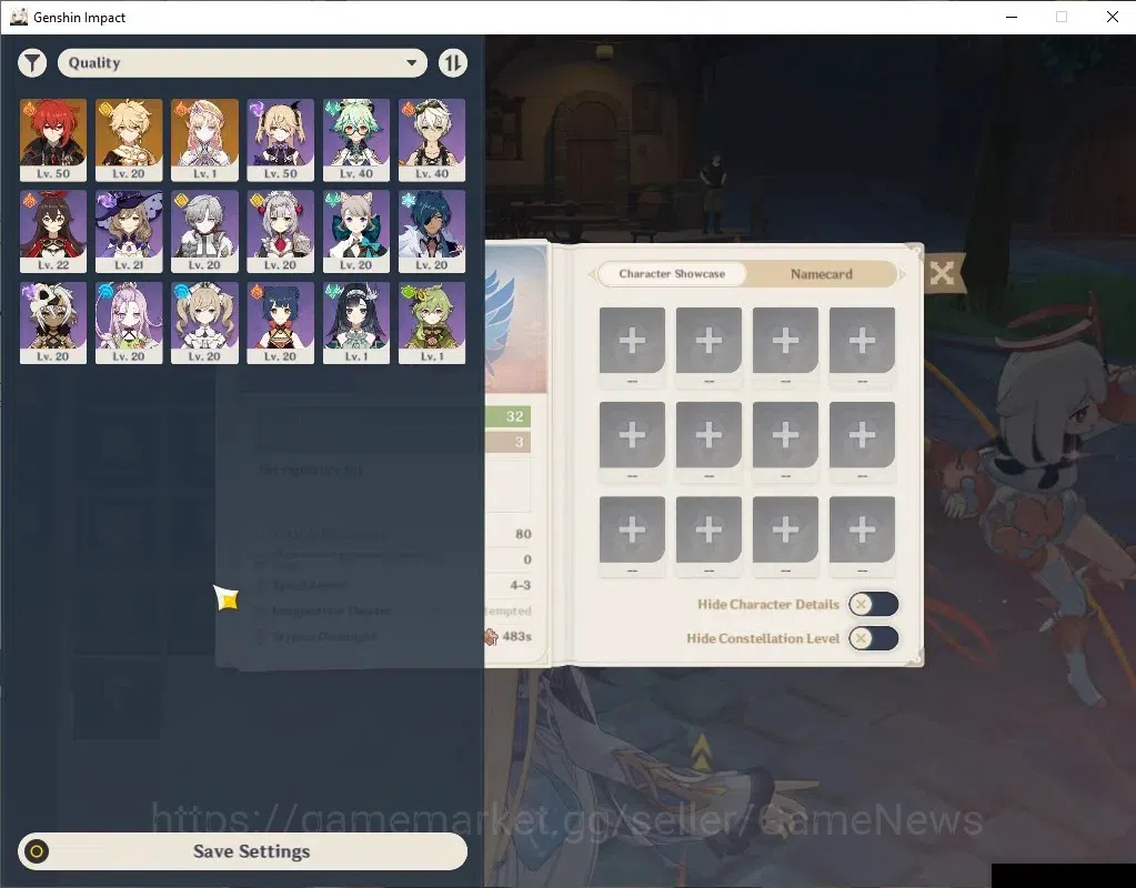 Genshin Impact Accounts ASIA | AR 32 | Fresh Starter With Nicole | Low Exp image 1