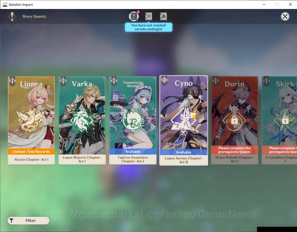Genshin Impact Accounts ASIA|AR 56|5 Limited+32(*4Character)|Flins,Nahida, image 5