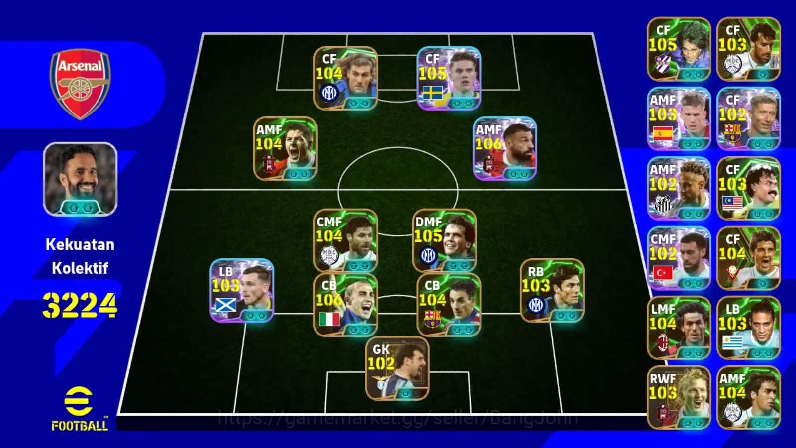 eFootball Accounts ANDROID|PW 3224|Gyokeres show,salah show,vieri epi image 10