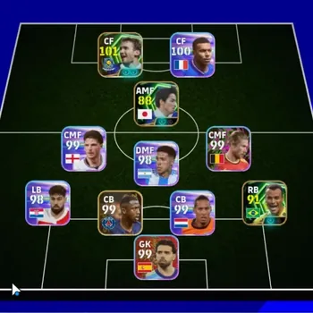 eFootball Accounts Legends & Iconic Players Android|Power 2997|Epic Andriy Shevchenko,Cafu,Ono Shinji|3 Show Time Lamine