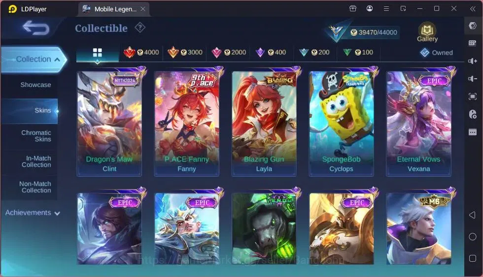 Mobile Legends: Bang Bang Accounts Global|Hero 92|Skin 128|Expert|KOF Karina|Prime Cl image 10