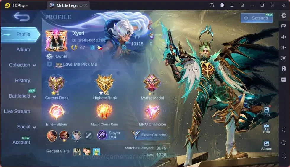 Mobile Legends: Bang Bang Accounts Global|Hero 92|Skin 128|Expert|KOF Karina|Prime Cl image 15