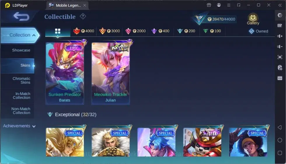 Mobile Legends: Bang Bang Accounts Global|Hero 92|Skin 128|Expert|KOF Karina|Prime Cl image 7