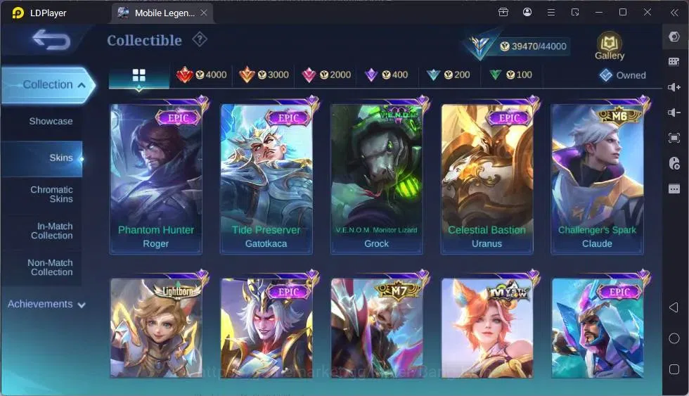 Mobile Legends: Bang Bang Accounts Global|Hero 92|Skin 128|Expert|KOF Karina|Prime Cl image 9