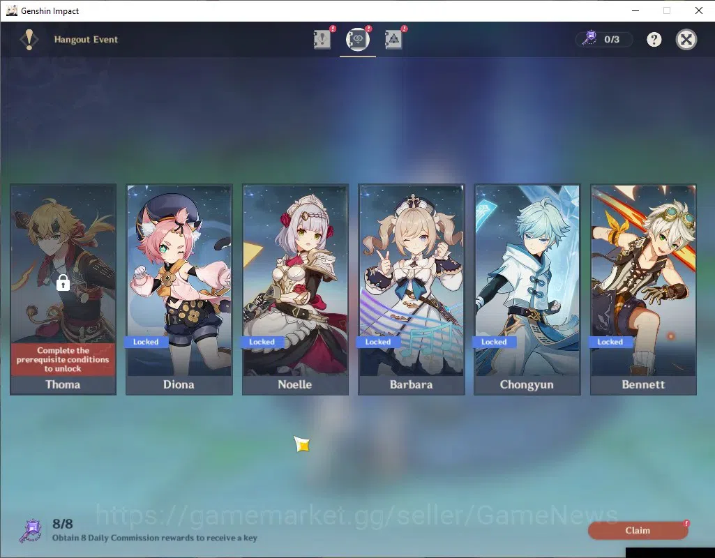 Genshin Impact Accounts ASIA|AR 46|3 Limited + 1(*5 Weapon)|Nilou+Signatur image 20