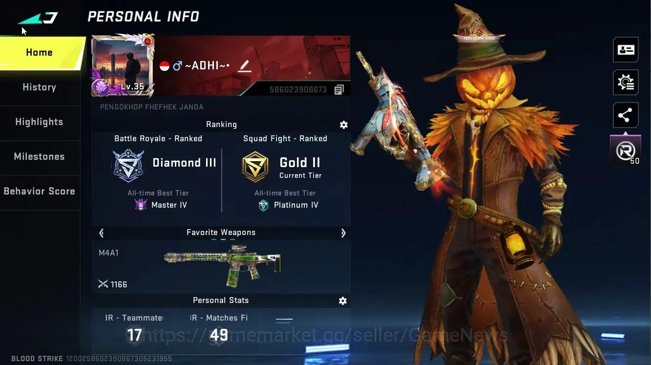 Blood Strike Accounts ASIA|ETERNAL DEagle-Scorpius|Melee Synthwave+8 ULT image 2