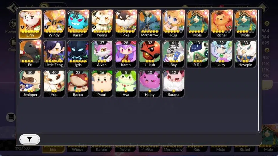 Seven Knights Re:Birth Accounts Global |5 EX7 (Fai,Juri,Roise,Gelidus,Melia)|15 TC image 4