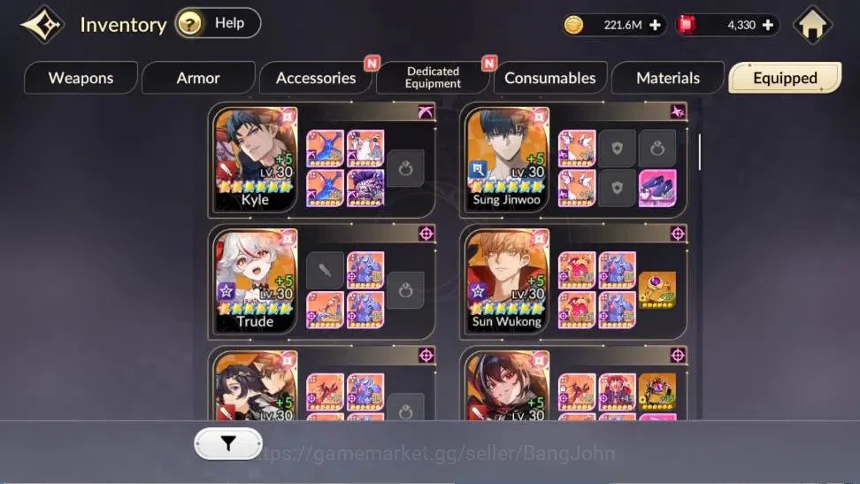 Seven Knights Re:Birth Accounts Global |5 EX7 (Fai,Juri,Roise,Gelidus,Melia)|15 TC image 8