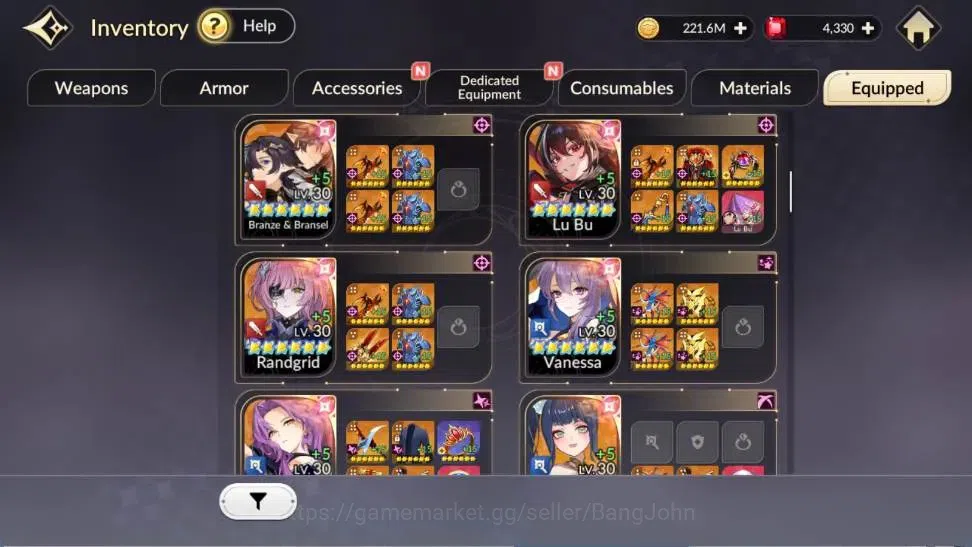 Seven Knights Re:Birth Accounts Global |5 EX7 (Fai,Juri,Roise,Gelidus,Melia)|15 TC image 9