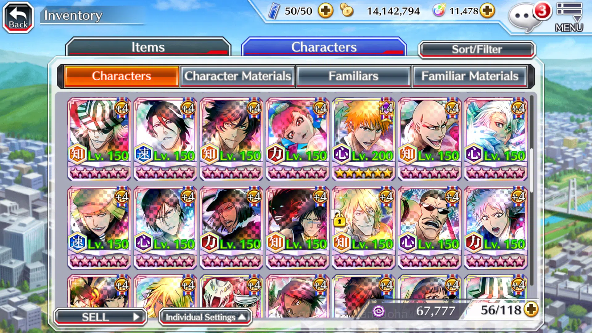 Bleach: Brave Souls Accounts Others GLOBAL]11K Orb+Fresh All 7