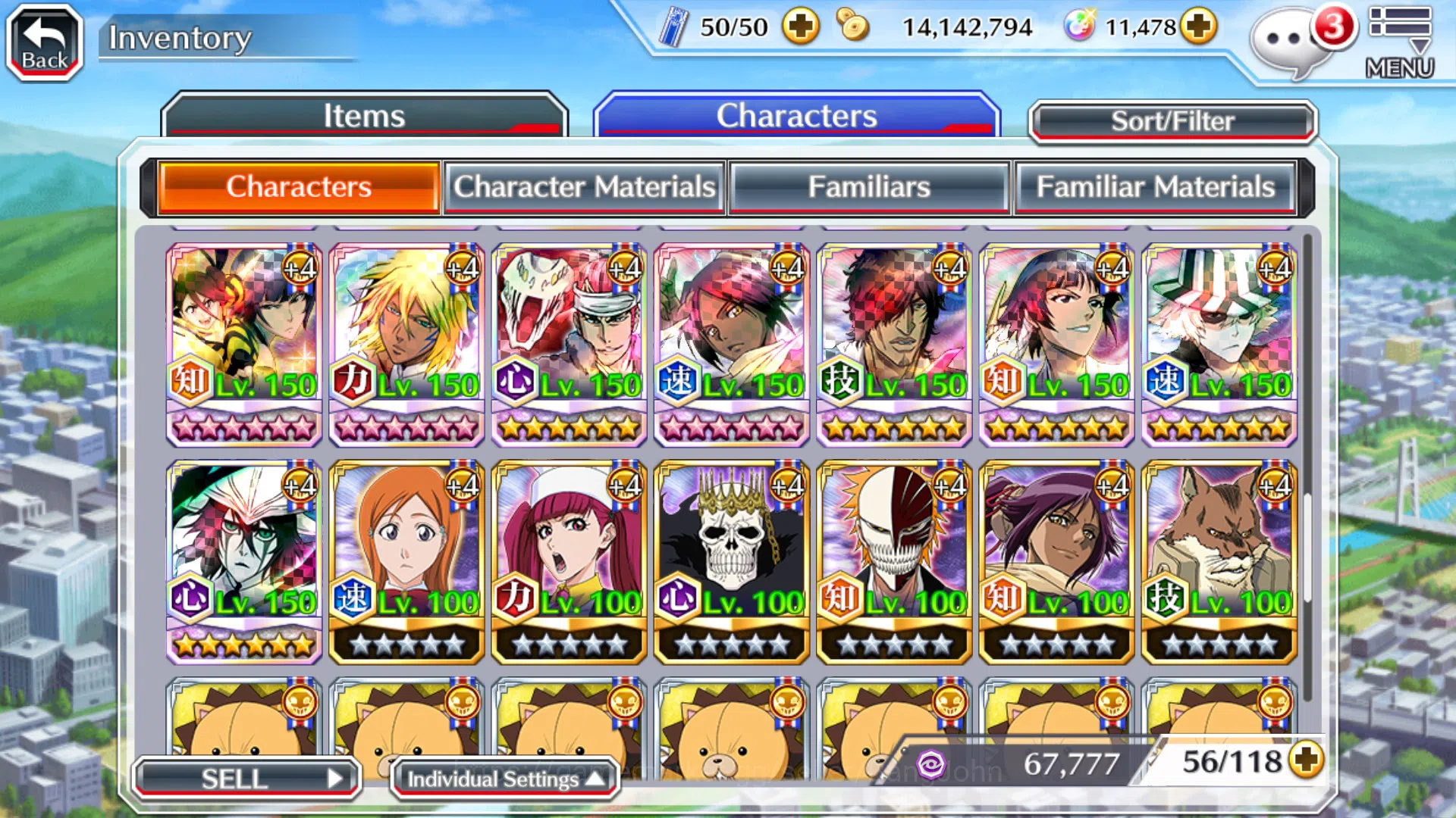 Bleach: Brave Souls Accounts Others GLOBAL]11K Orb+Fresh All 8