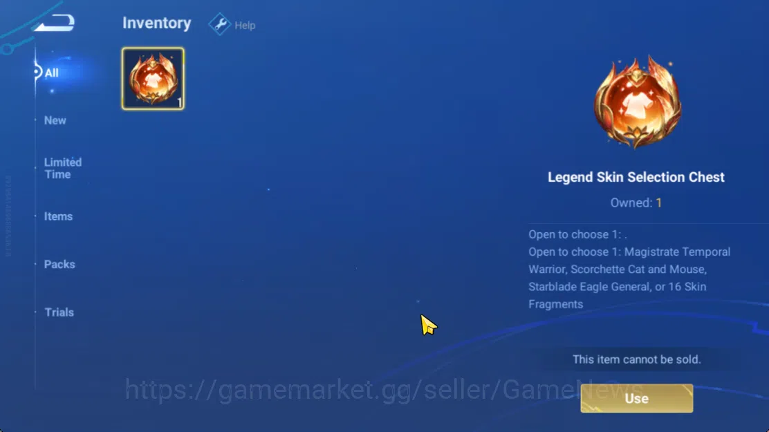 Honor of Kings Accounts Hero 7 |Starter with Legend Skin Selection Chest(D image 3