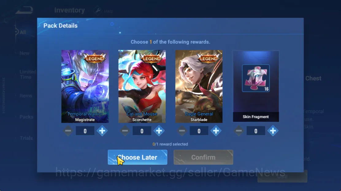 Honor of Kings Accounts Hero 7 |Starter with Legend Skin Selection Chest(D image 4