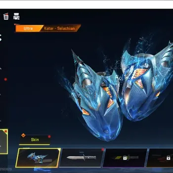 Blood Strike Accounts Collab Skin ASIA|ETERNAL MP7 Tidesong Lv3|2 Meele Ultra Katar Selachian,Iron Strike|Collab AOT M4A1