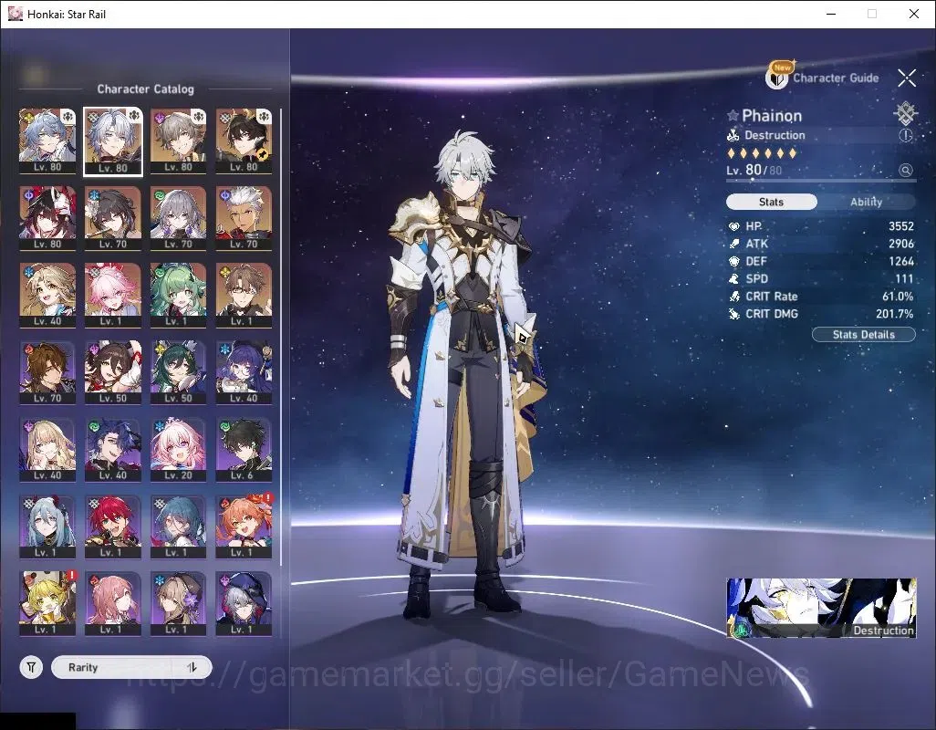 Honkai Star Rail Accounts Asia|TL 62|8 Limited|Phainon+Sign,Sunday,Sparkle,E image 4
