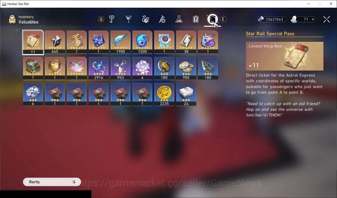 Honkai Star Rail Accounts Others Asia|TL 70|1 PremTeam|15 Limited|(Phainon,Cerydra,Sunday,Mortenax)+Sign 13