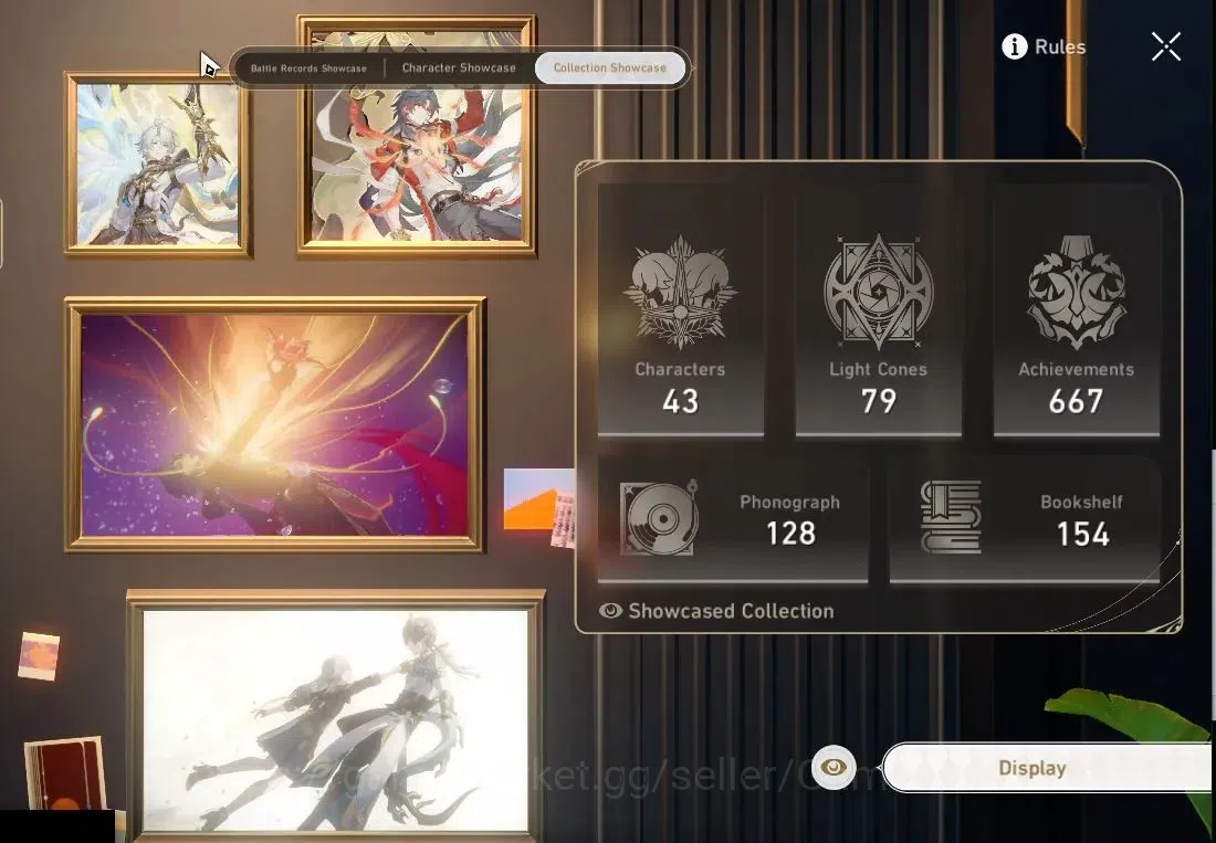 Honkai Star Rail Accounts Others Asia|TL 70|1 PremTeam|15 Limited|(Phainon,Cerydra,Sunday,Mortenax)+Sign 3