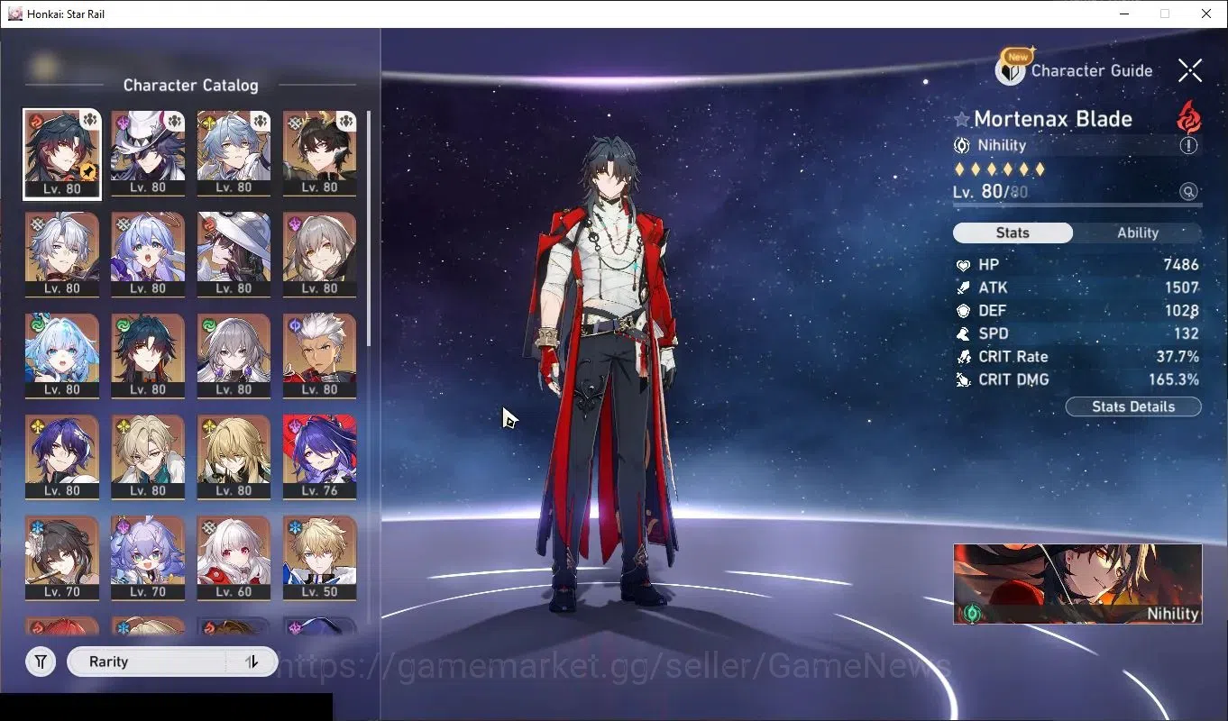 Honkai Star Rail Accounts Others Asia|TL 70|1 PremTeam|15 Limited|(Phainon,Cerydra,Sunday,Mortenax)+Sign 4