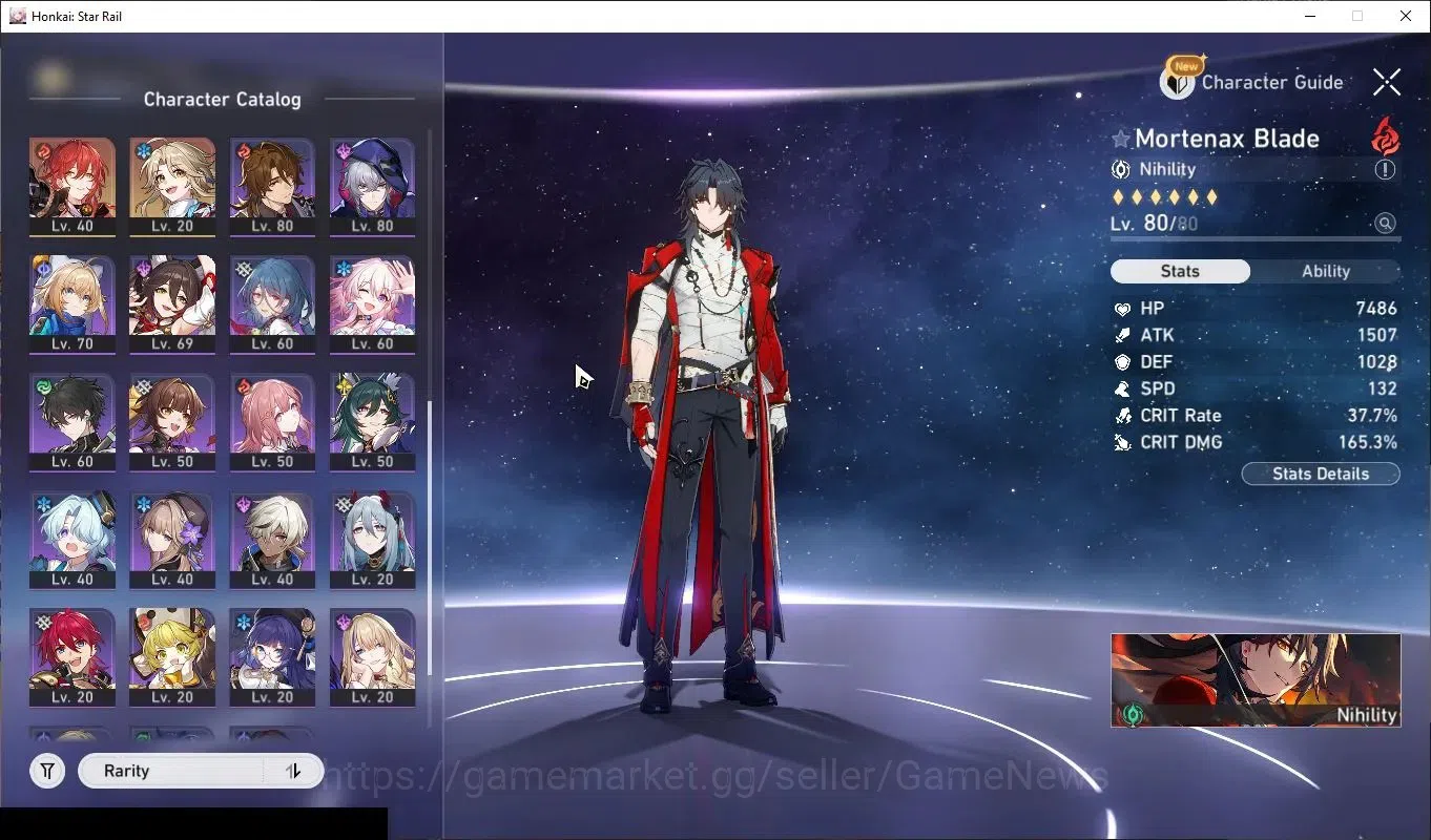 Honkai Star Rail Accounts Others Asia|TL 70|1 PremTeam|15 Limited|(Phainon,Cerydra,Sunday,Mortenax)+Sign 5