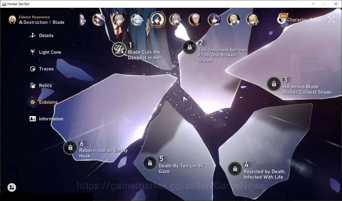 Honkai Star Rail Accounts Others Asia|TL 70|1 PremTeam|15 Limited|(Phainon,Cerydra,Sunday,Mortenax)+Sign 6