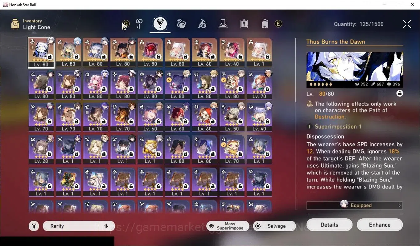 Honkai Star Rail Accounts Others Asia|TL 70|1 PremTeam|15 Limited|(Phainon,Cerydra,Sunday,Mortenax)+Sign 7