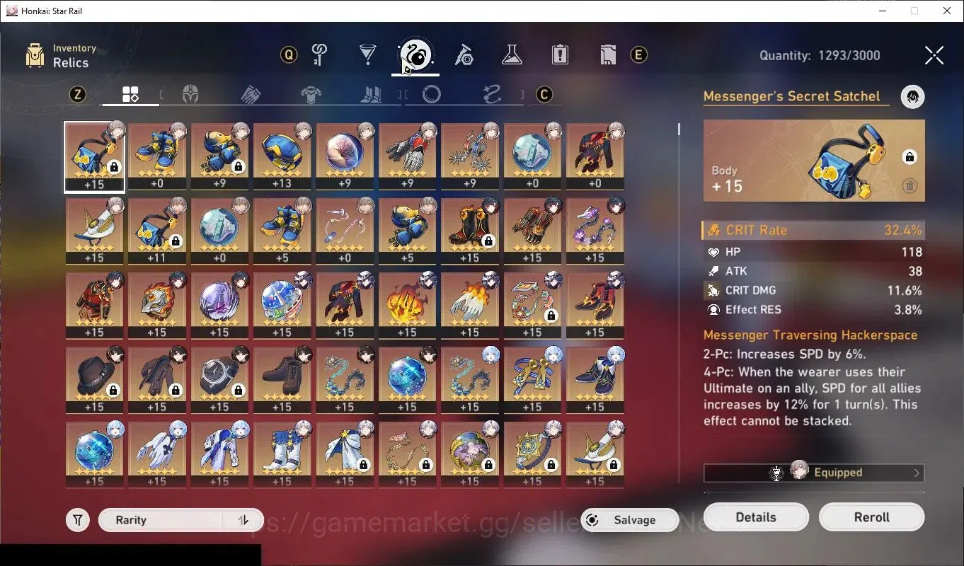 Honkai Star Rail Accounts Others Asia|TL 70|1 PremTeam|15 Limited|(Phainon,Cerydra,Sunday,Mortenax)+Sign 9