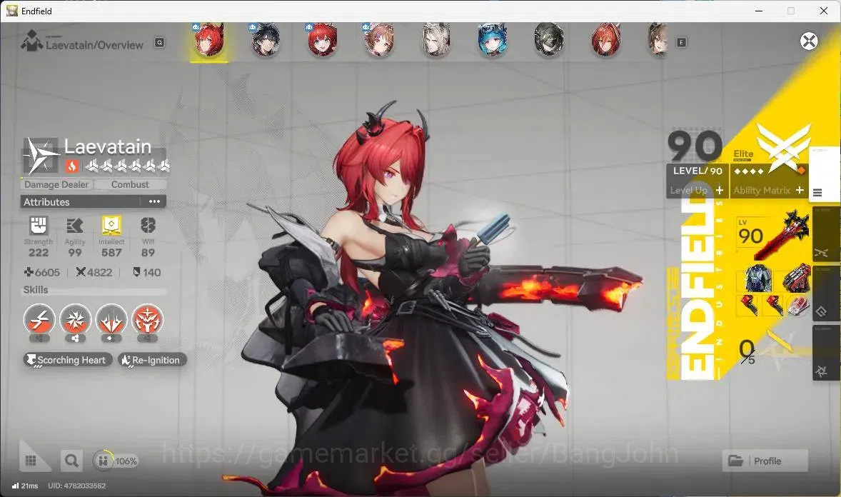 Arknights: Endfield Accounts ASIA | Lv 54|2 Limit|Laevatain+Sign, Gilberta|8 *6 image 4