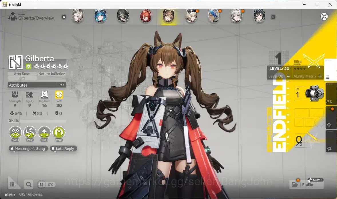 Arknights: Endfield Accounts ASIA | Lv 54|2 Limit|Laevatain+Sign, Gilberta|8 *6 image 6
