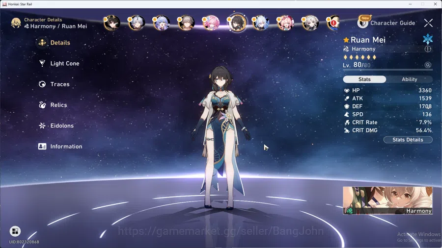 Honkai Star Rail Accounts ASIA | TL 70 | Mid-Game | 3 Team Well Build Castor image 12