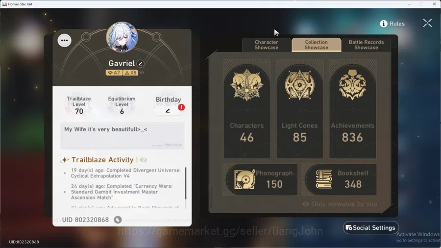 Honkai Star Rail Accounts ASIA | TL 70 | Mid-Game | 3 Team Well Build Castor image 2