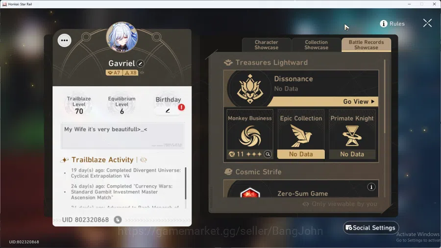 Honkai Star Rail Accounts ASIA | TL 70 | Mid-Game | 3 Team Well Build Castor image 3