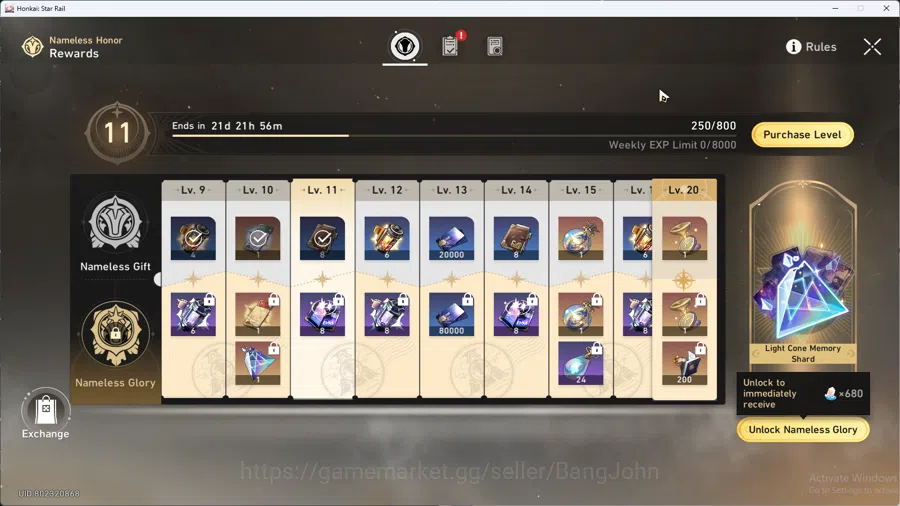 Honkai Star Rail Accounts ASIA | TL 70 | Mid-Game | 3 Team Well Build Castor image 5