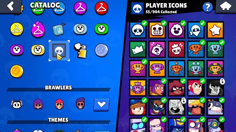 Brawl Stars Accounts 2588 Trophy|6K Bling|26 Brawlers 2 Max Lvl [Piper,Kit]|1 Legend Skins [Toon Spike] 1 Myth [Rude Lou] 7 18