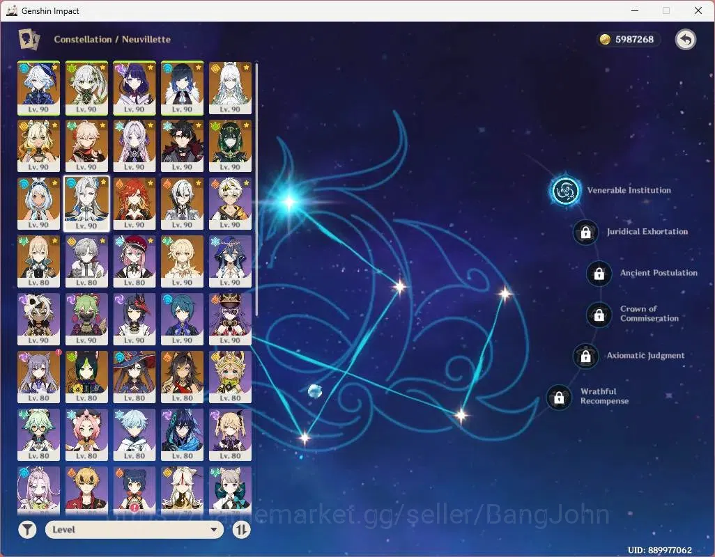 Genshin Impact Accounts ASIA|AR 60|14 Limited|[R.Shogun,Yelan,Arlecchino,N image 4