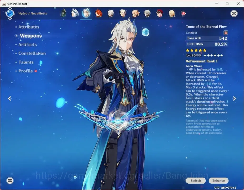 Genshin Impact Accounts ASIA|AR 60|14 Limited|[R.Shogun,Yelan,Arlecchino,N image 6