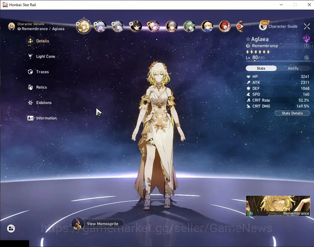 Honkai Star Rail Accounts Asia|TL 67|Free GI|14 Limited|[Sunday,Aglaea E2]+S image 17